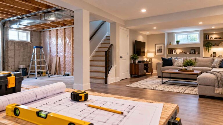 Basement Renovation From Blueprint to Comfort