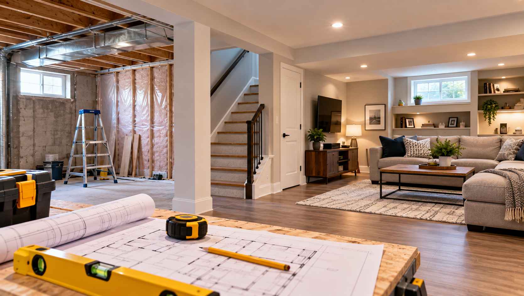 Basement Renovation From Blueprint to Comfort