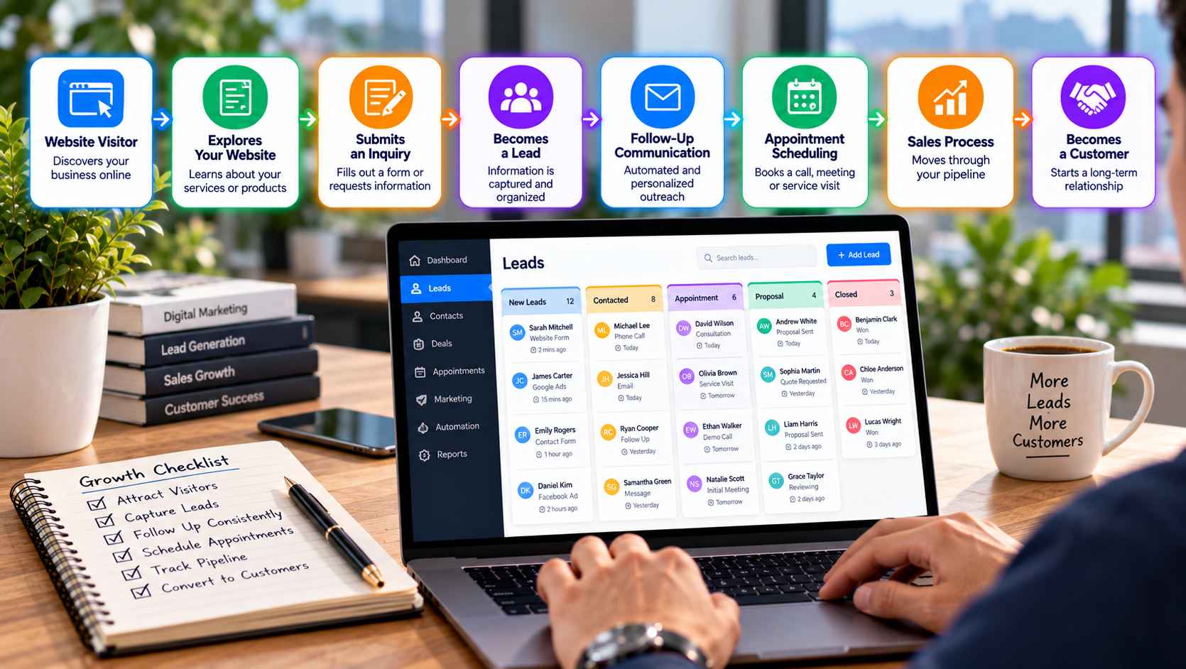 Customer Journey to Conversion Workflow